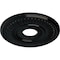 Ekena Millwork Berkshire Ceiling Medallion (Fits Canopies up to 7"), 15 3/4"OD x 3 7/8"ID x 3/4"P, Black Pearl CM15BEBPS - alternate 4
